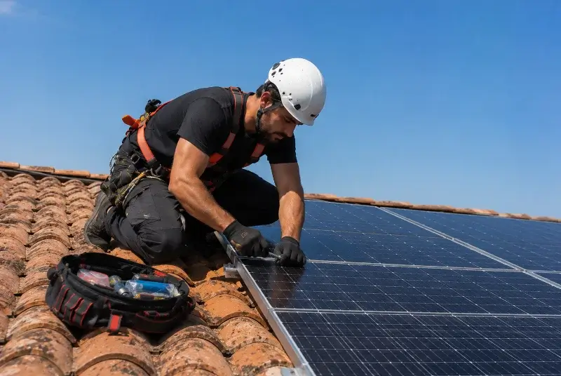 Maintenance et monitoring de panneaux solaires à Concoret