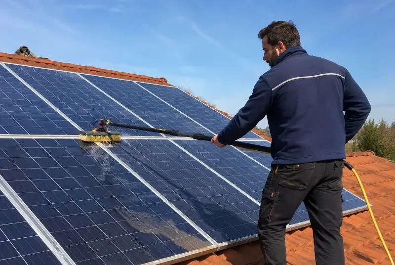 Nettoyage et entretien de panneaux solaires à Concoret